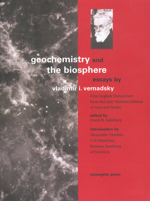cover image of Geochemistry and the Biosphere